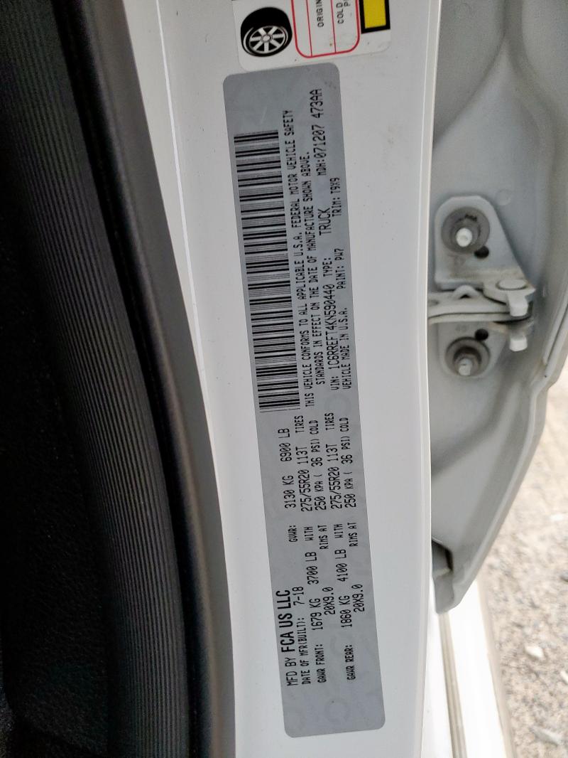 2019 RAM 1500 BIG H - 1C6RREFT4KN590440
