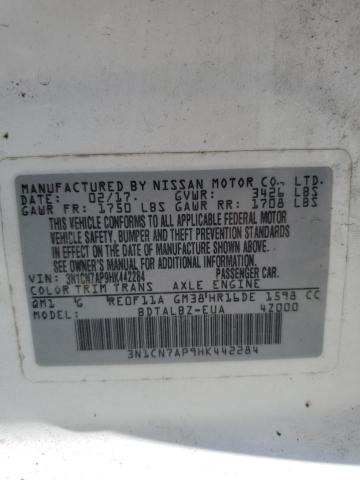 2017 NISSAN VERSA S - 3N1CN7AP9HK442284
