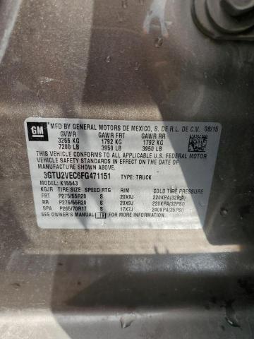 2015 GMC SIERRA K15 - 3GTU2VEC6FG471151
