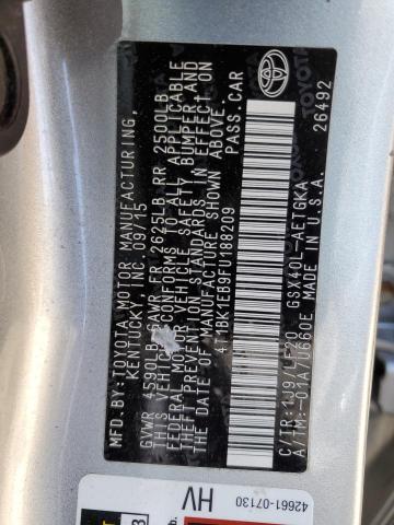 2015 TOYOTA AVALON XLE - 4T1BK1EB9FU188209