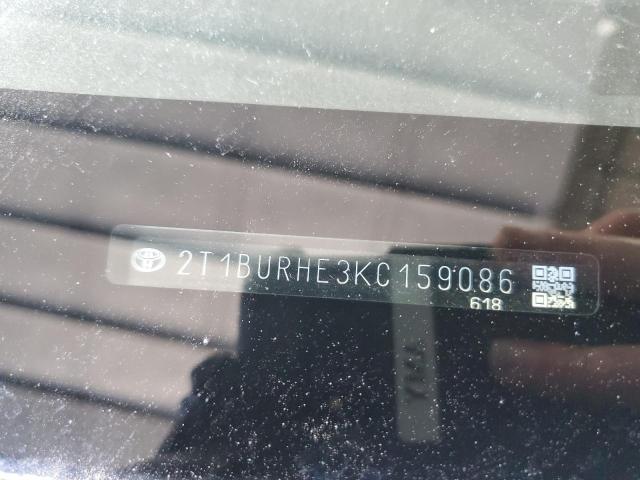 2019 TOYOTA COROLLA L - 2T1BURHE3KC159086