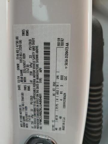 2020 FORD ESCAPE SE - 1FMCU9BZ6LUA80401