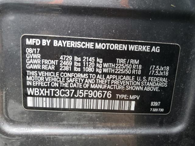 2018 BMW X1 XDRIVE2 - WBXHT3C37J5F90676