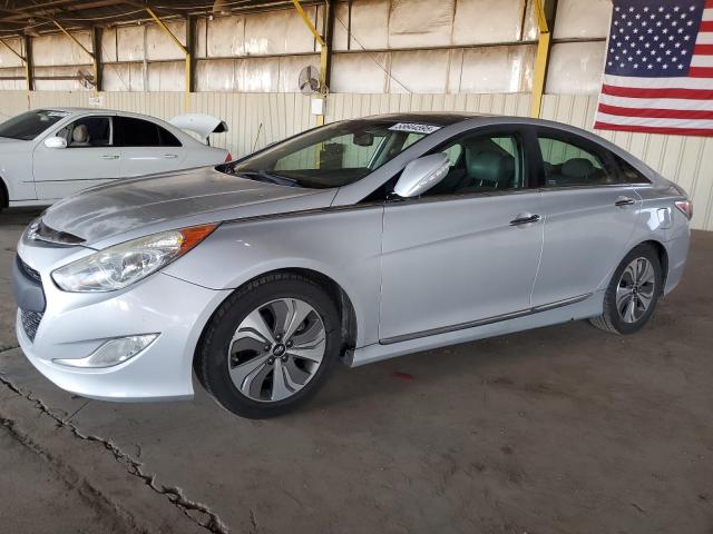 HYUNDAI SONATA HYB 2015 silver sedan 4d hybrid engine KMHEC4A44FA128939 photo #1