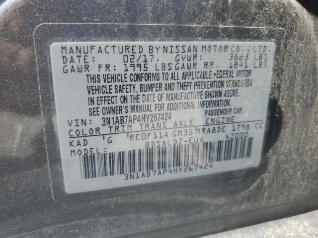 2017 NISSAN SENTRA S - 3N1AB7AP4HY267424