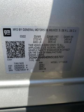 2022 CHEVROLET BLAZER 2LT - 3GNKBHR40NS165707