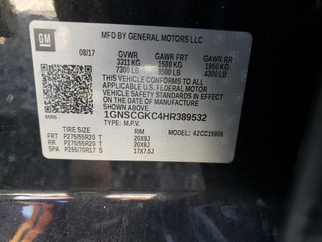 2017 CHEVROLET SUBURBAN C 1GNSCGKC4HR389532