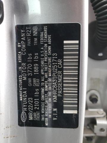 2023 HYUNDAI VENUE SEL KMHRC8A31PU251713