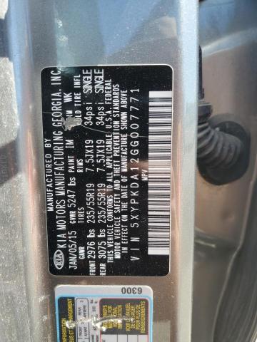 2016 KIA SORENTO SX - 5XYPKDA12GG007771