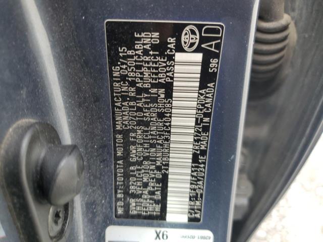 2015 TOYOTA COROLLA L - 2T1BURHE3FC404085