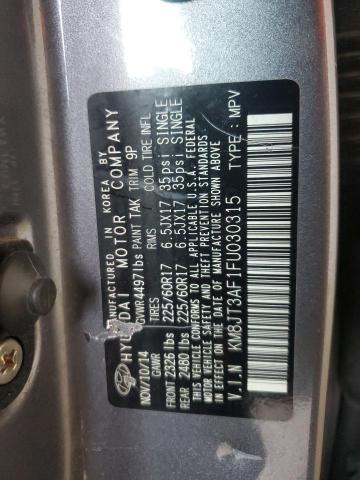2015 HYUNDAI TUCSON GLS - KM8JT3AF1FU030315