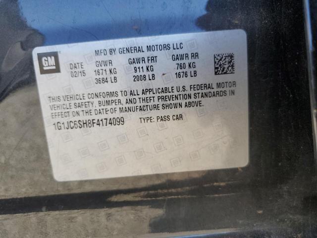 2015 CHEVROLET SONIC LT 1G1JC6SH8F4174099