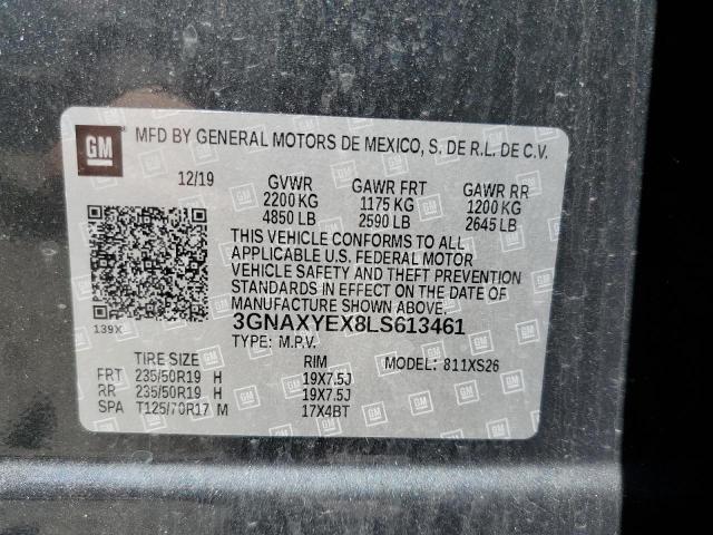 2020 CHEVROLET EQUINOX PR - 3GNAXYEX8LS613461