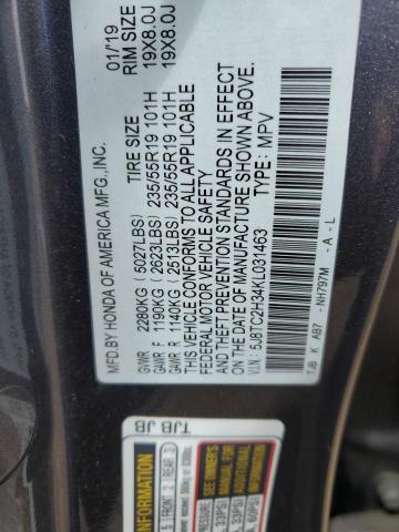 2019 ACURA RDX - 5J8TC2H34KL031463