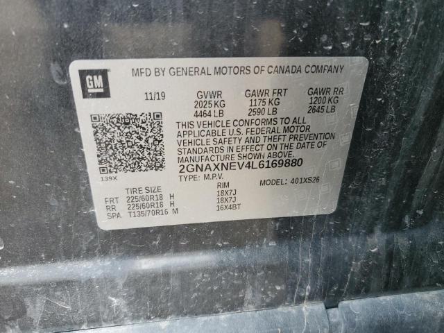 2020 CHEVROLET EQUINOX PR - 2GNAXNEV4L6169880