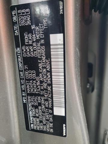 2016 VOLVO XC60 T5 PR - YV4612RK7G2821910