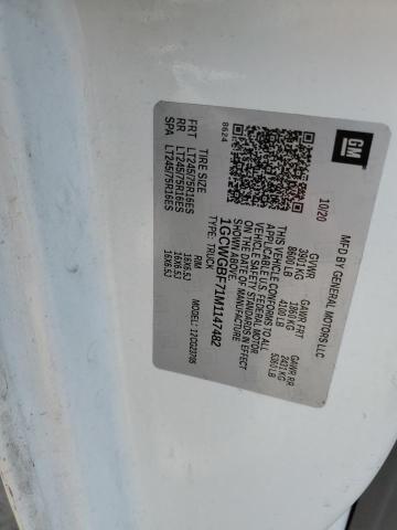 2021 CHEVROLET EXPRESS G2 - 1GCWGBF71M1147482