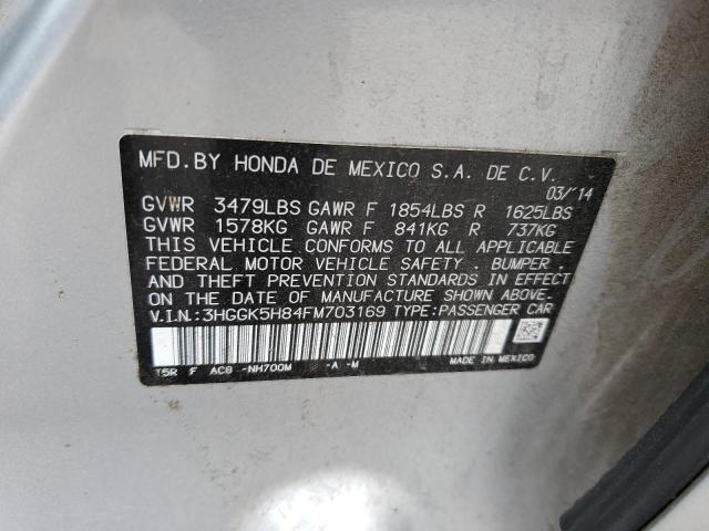 2015 HONDA FIT EX - 3HGGK5H84FM703169