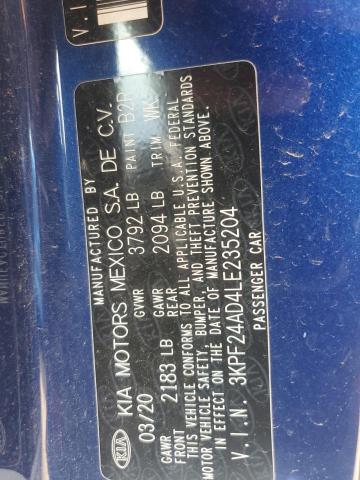 2020 KIA FORTE FE - 3KPF24AD4LE235204