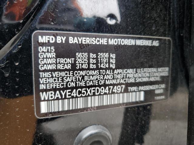 2015 BMW 740 LI WBAYE4C5XFD947497