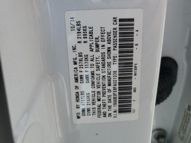 2015 ACURA TLX TECH - 19UUB3F59FA001538