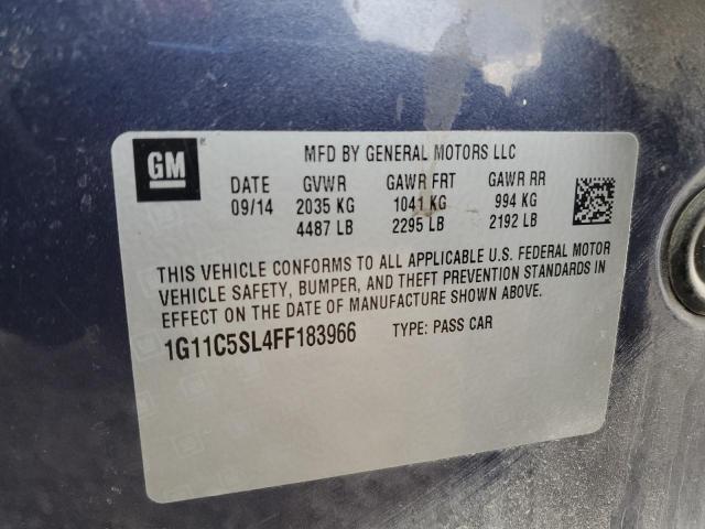 2015 CHEVROLET MALIBU 1LT 1G11C5SL4FF183966