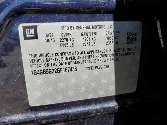 2016 BUICK LACROSSE - 1G4GB5G32GF167436