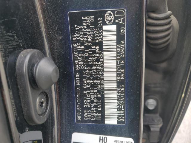 2017 TOYOTA COROLLA L - 2T1BURHE5HC930897