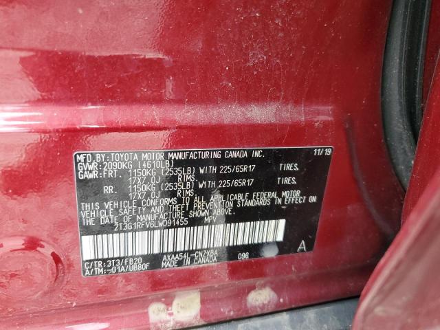 2020 TOYOTA RAV4 LE - 2T3G1RFV6LW091455