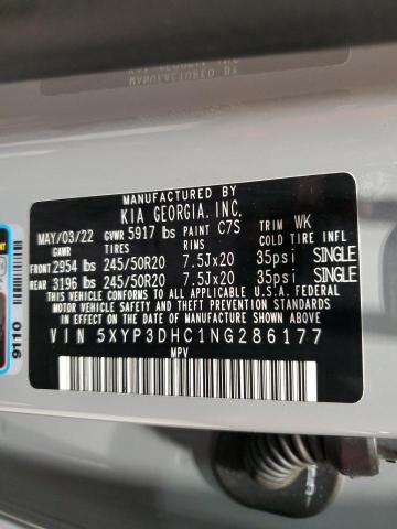 2022 KIA TELLURIDE - 5XYP3DHC1NG286177