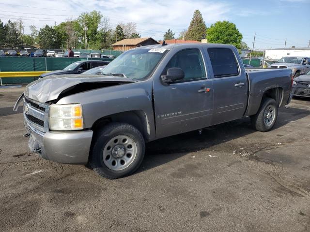 CHEVROLET SILVERADO 2007 silver crew pic gas 2GCEC13J071574474 photo #1