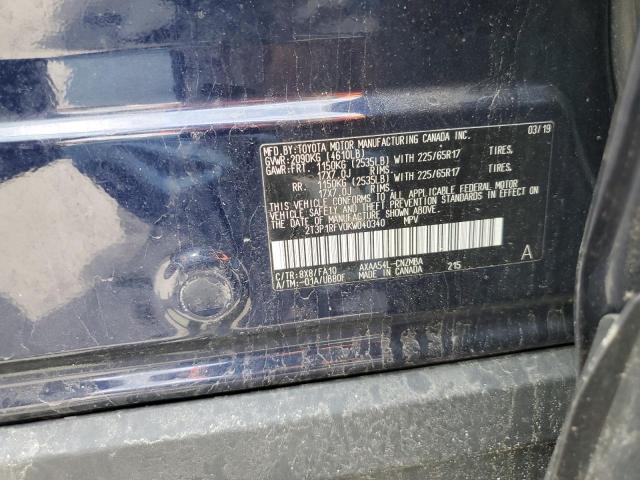 2019 TOYOTA RAV4 XLE - 2T3P1RFV0KW040340