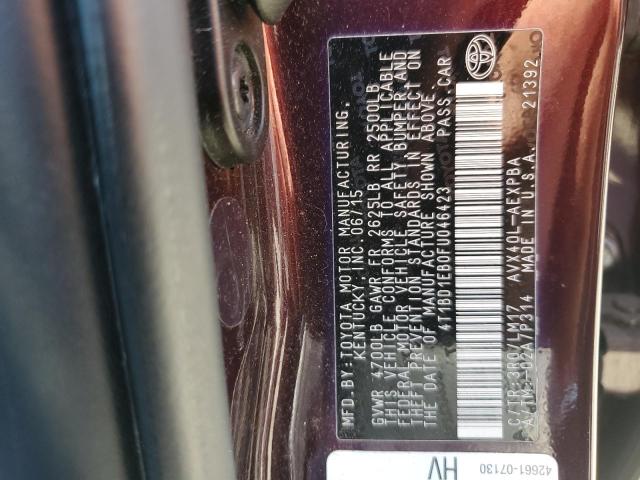2015 TOYOTA AVALON HYB - 4T1BD1EB0FU046423