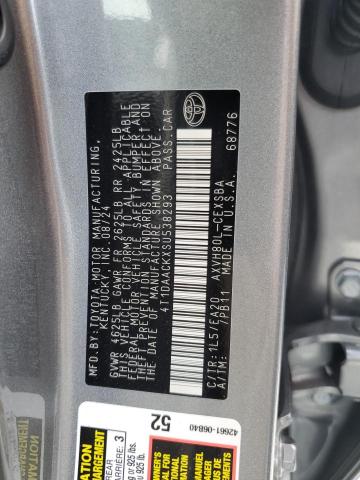 2025 TOYOTA CAMRY XSE - 4T1DAACKXSU538293
