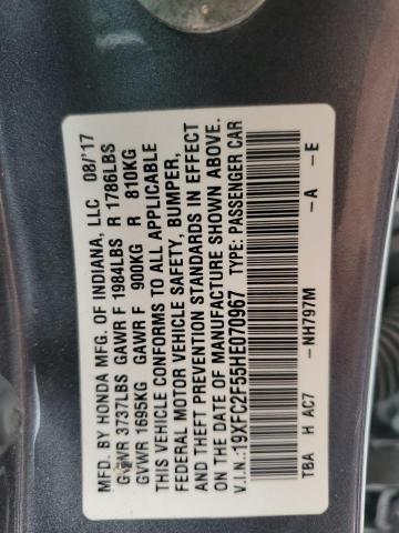 2017 HONDA CIVIC LX - 19XFC2F55HE070967