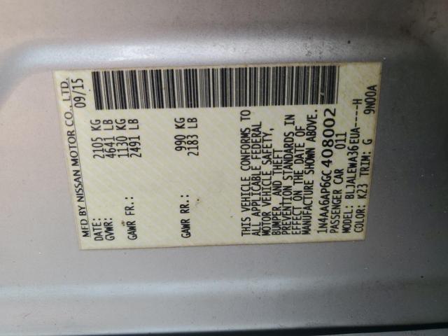 2016 NISSAN MAXIMA 3.5 - 1N4AA6AP6GC408002