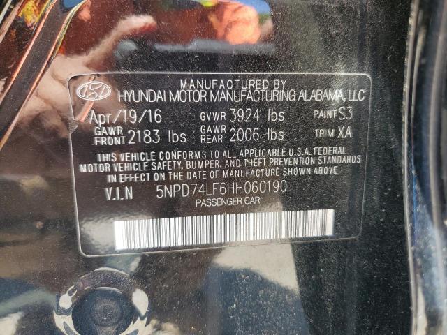 2017 HYUNDAI ELANTRA SE - 5NPD74LF6HH060190