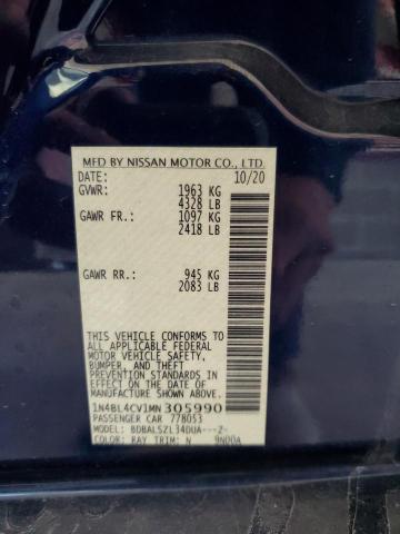 2021 NISSAN ALTIMA SR 1N4BL4CV1MN305990