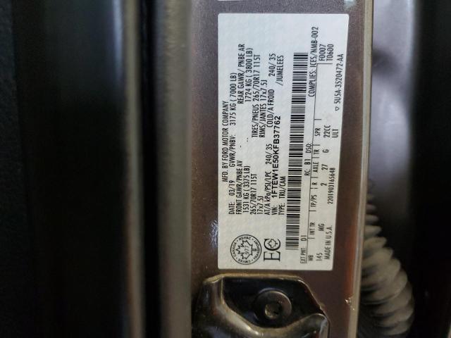 2019 FORD F150 SUPER - 1FTEW1E50KFB37762