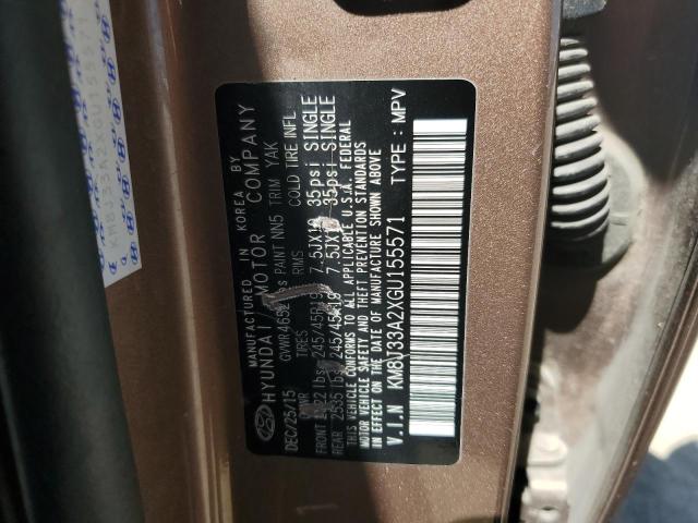 2016 HYUNDAI TUCSON LIM - KM8J33A2XGU155571