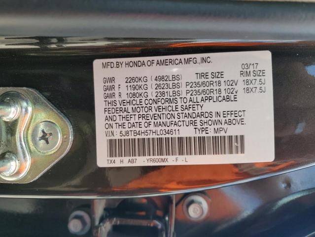 2017 ACURA RDX TECHNO - 5J8TB4H57HL034611