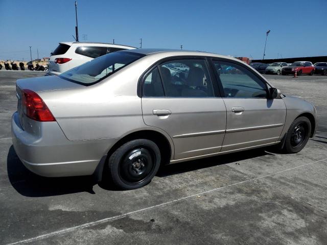 HONDA CIVIC EX 2002 beige sedan 4d gas 2HGES26712H608643 photo #4