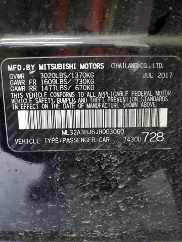 2018 MITSUBISHI MIRAGE ES ML32A3HJ6JH003060