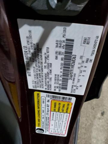 2017 FORD FUSION SE - 3FA6P0T91HR268363
