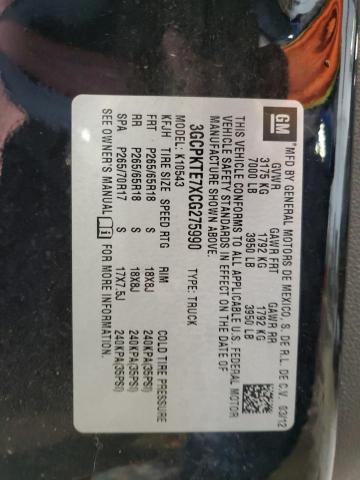 3GCPKTE7XCG275990 2012 CHEVROLET ALL Models