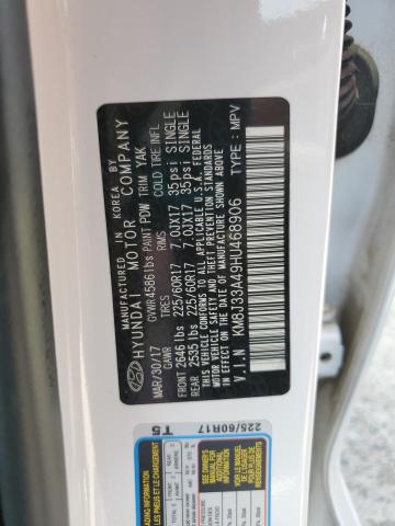 2017 HYUNDAI TUCSON LIM - KM8J33A49HU468906