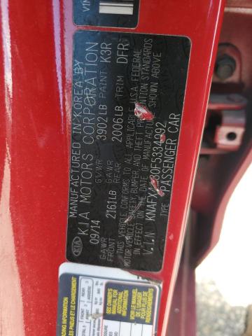 2015 KIA FORTE EX - KNAFX4A80F5334992