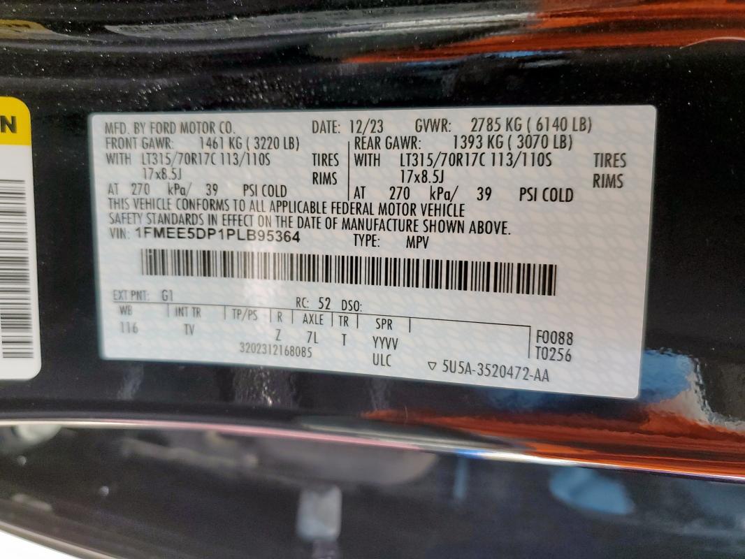 2023 FORD BRONCO BAS - 1FMEE5DP1PLB95364