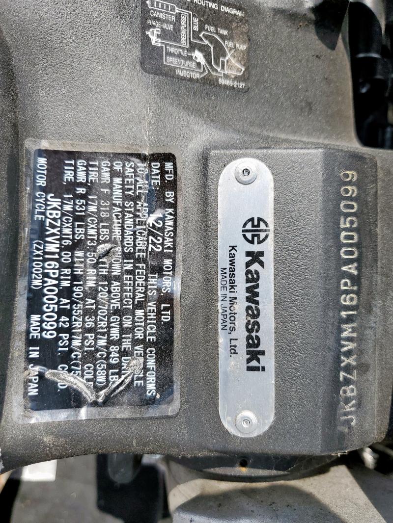 2023 KAWASAKI ZX1002 M JKBZXVM16PA005099