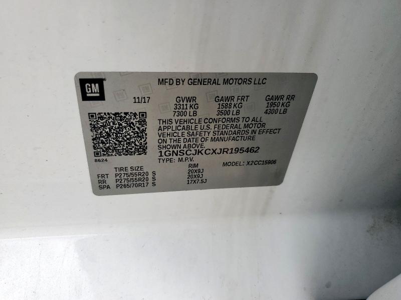 2018 CHEVROLET SUBURBAN C - 1GNSCJKCXJR195462